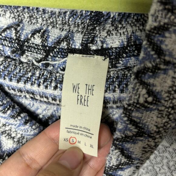 Free People We The Free Gray Frost At The Lodge Cropped Pullover Sz S - Picture 5 of 12